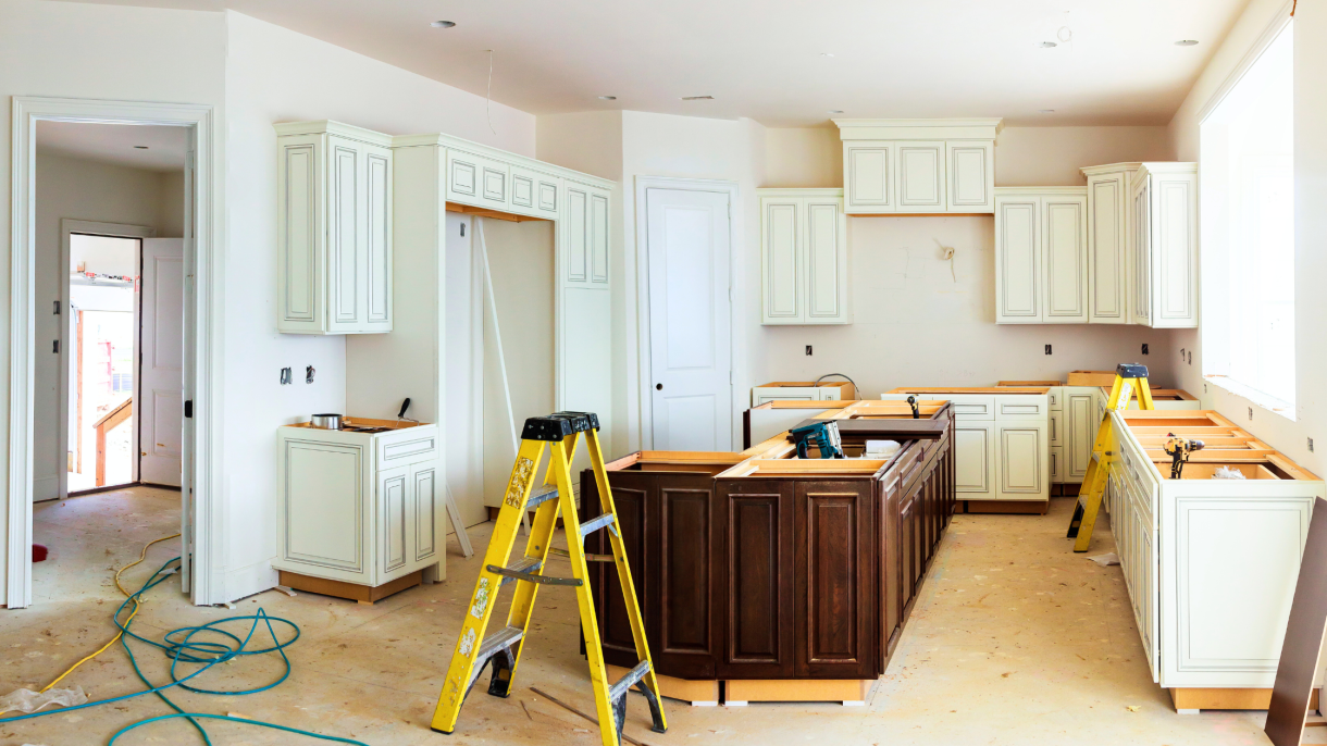 Kitchen going through a renovation