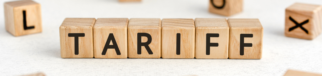 Scrabble board spelling the word Tariff